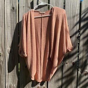 Lush Women's Shrug in Soft Peach